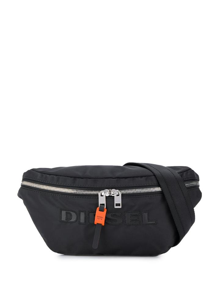 Diesel Embroidered Logo Belt Bag - Black