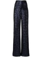 Roland Mouret Sequin Embroidered Trousers - Blue
