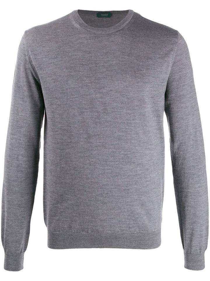 Zanone Crew-neck Jumper - Grey