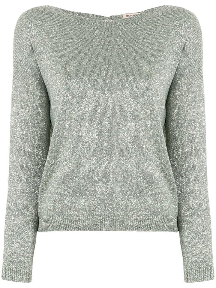 Blanca Round Neck Jumper - Green