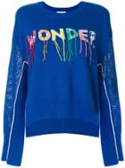 Mira Mikati Wonder Hand Embroidered Sweater - Blue