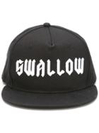 Swallow Embroidered Cap, Men's, Black, Cotton, Mcq Alexander Mcqueen
