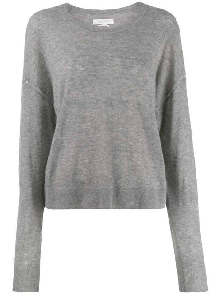 Isabel Marant Étoile Round Neck Knitted Sweater - Grey