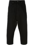 Rick Owens Drkshdw Cropped Jeans, Men's, Size: 33, Black, Cotton