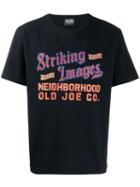 Neighborhood Striking Images Print T-shirt - Black