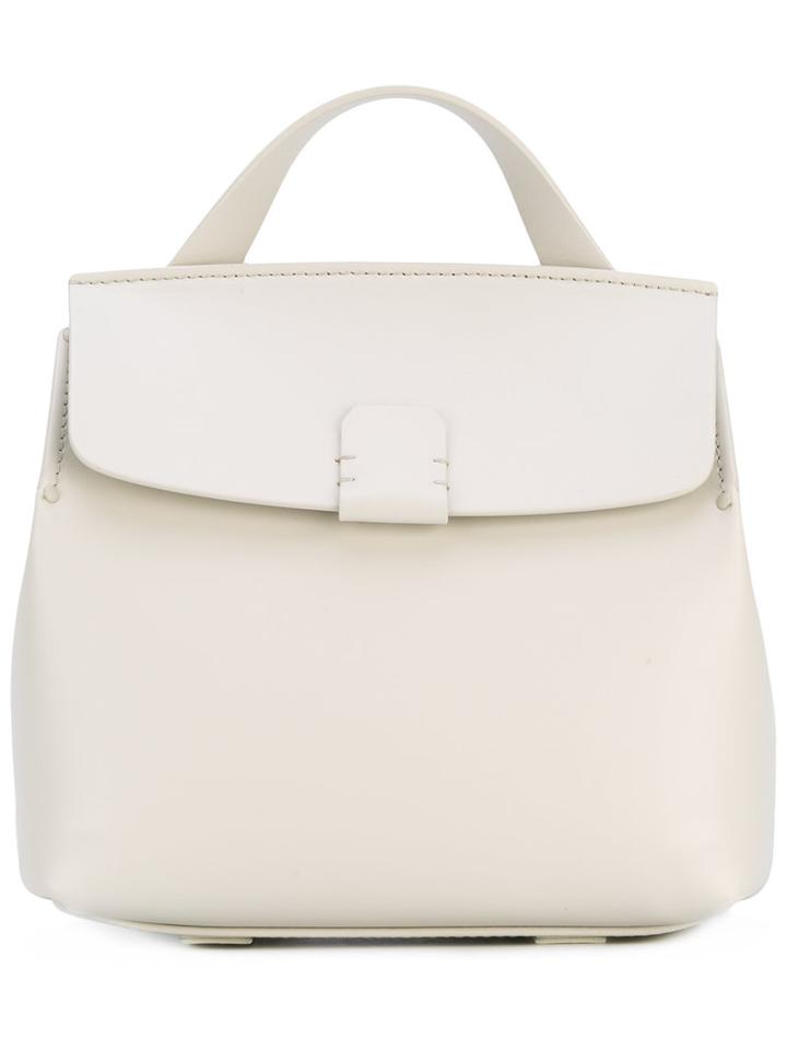 Nico Giani - Small Hoodie Rucsac Tote - Women - Cotton/leather - One Size, Nude/neutrals, Cotton/leather