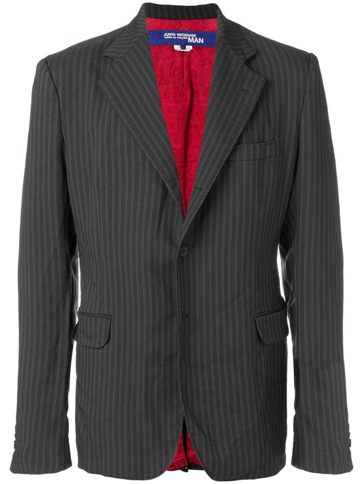 Junya Watanabe Comme Des Garçons Man Pinstripe Blazer - Black
