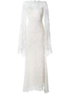Alex Perry Niamh Dress, Women's, Size: 10, White, Silk/polyester
