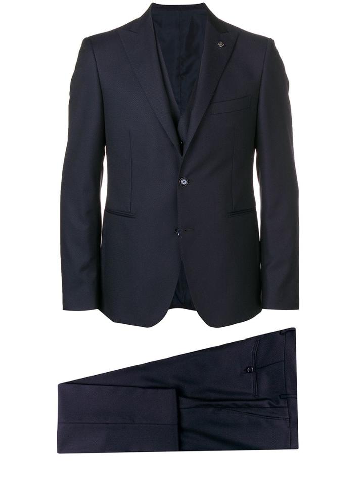 Tagliatore Three Piece Suit - Blue