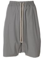 Rick Owens Drkshdw Drop Crotch Shorts - Grey