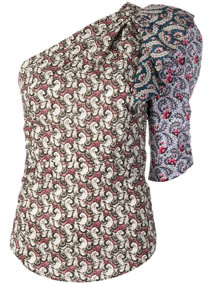 Isabel Marant Étoile Lemony Contrast Print Top - Neutrals