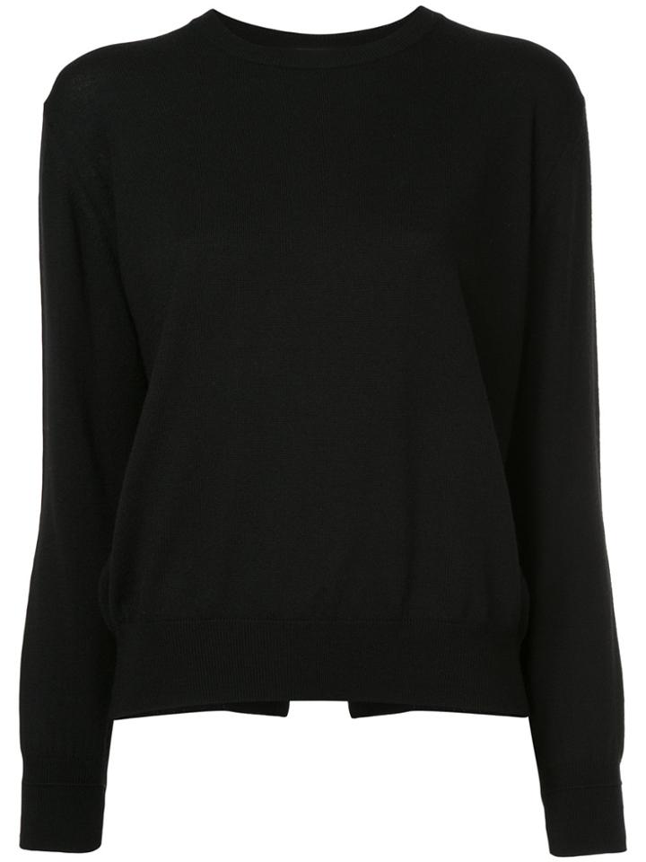 Astraet Round Neck Pullover - Black