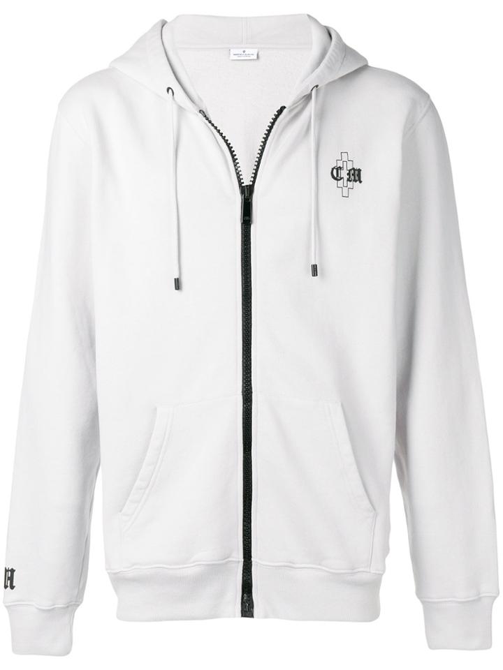 Marcelo Burlon County Of Milan Front Zipped Hoodie - Grey