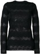 M Missoni Contrast Panel Sweater - Black