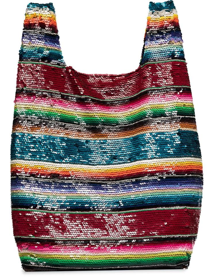 Ashish Rainbow Sequin Embellished Tote Bag - Multicolour