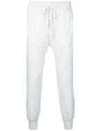 Haider Ackermann - Cropped Skinny Track Pants - Men - Cotton/viscose - Xxs, White, Cotton/viscose