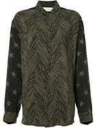 Faith Connexion - Animal Print Button-up Shirt - Women - Silk - S, Women's, Green, Silk