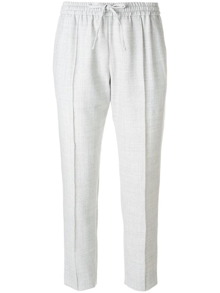 Joseph Cropped Track Trousers - Grey