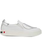 Love Moschino Heart Patch Slip-on Sneakers - White
