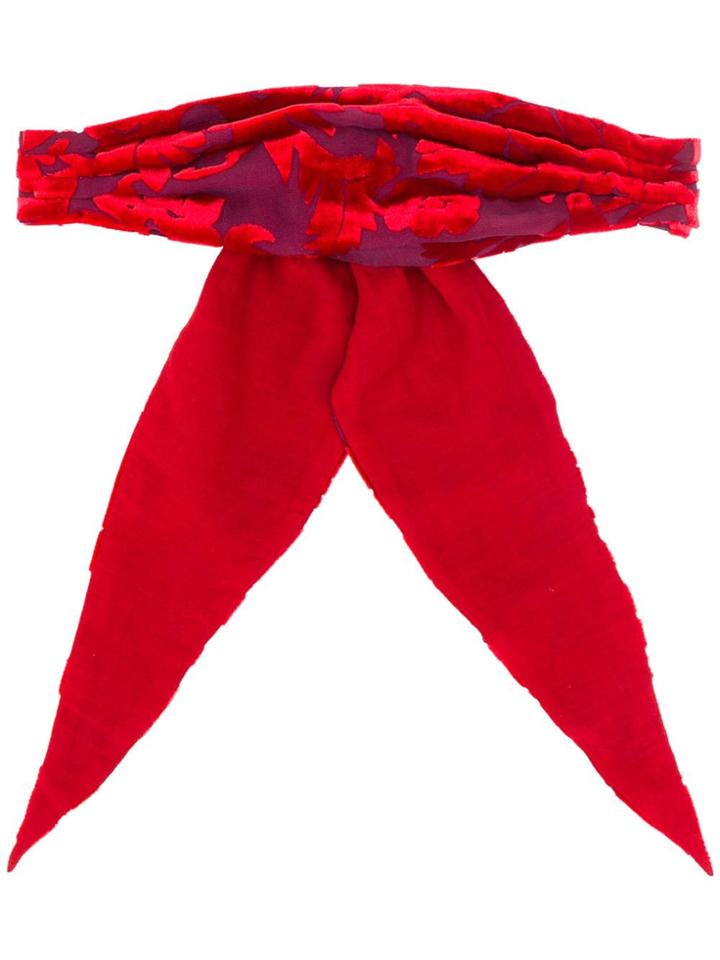 Ann Demeulemeester Bow Hair-tie - Red