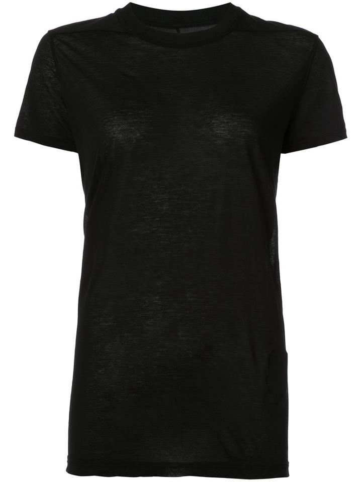 Rick Owens Drkshdw - Crew Neck Level T-shirt - Women - Cotton - S, Black, Cotton