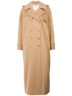 Max Mara Button Up Trench Coat - Brown