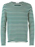Société Anonyme - 'universal' Striped Pullover - Unisex - Cotton - M, Green, Cotton
