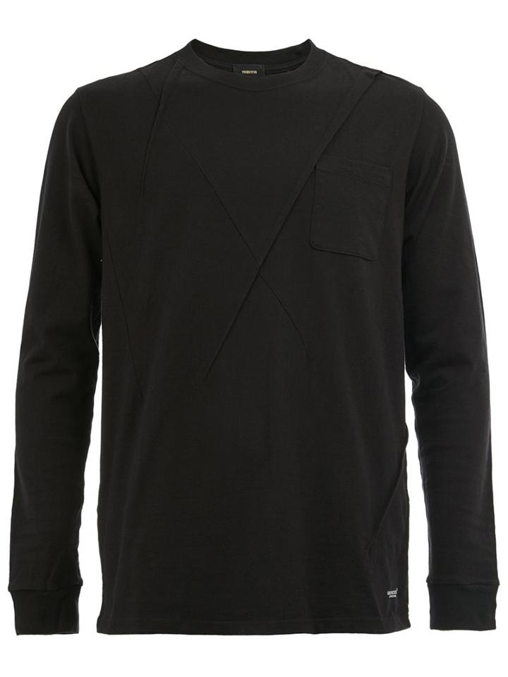 Undercover Ribbed Detail Sweatshirt, Men's, Size: 3, Black, Cotton