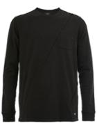 Undercover Ribbed Detail Sweatshirt, Men's, Size: 3, Black, Cotton