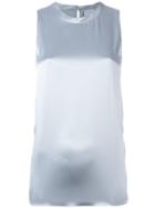 Brunello Cucinelli Classic Tank Top, Women's, Size: Xl, Blue, Silk/spandex/elastane