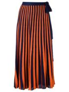 Gig Knit Midi Skirt, Women's, Size: Pp, Yellow/orange, Lurex/polyamide