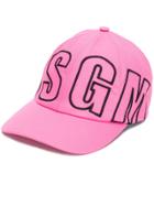 Msgm Logo Cap - Pink
