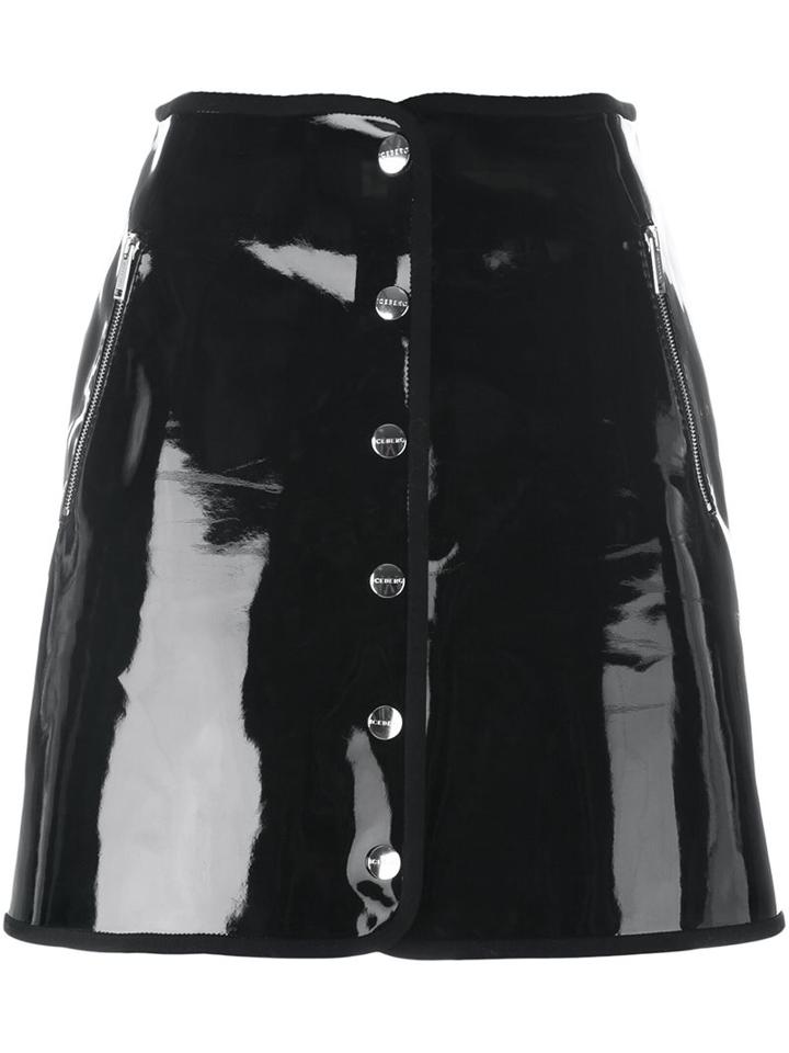 Iceberg Front Button A-line Skirt
