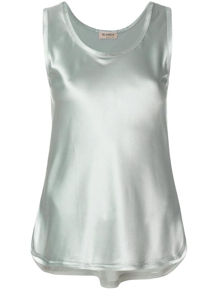 Blanca Metallic Vest Top - Grey