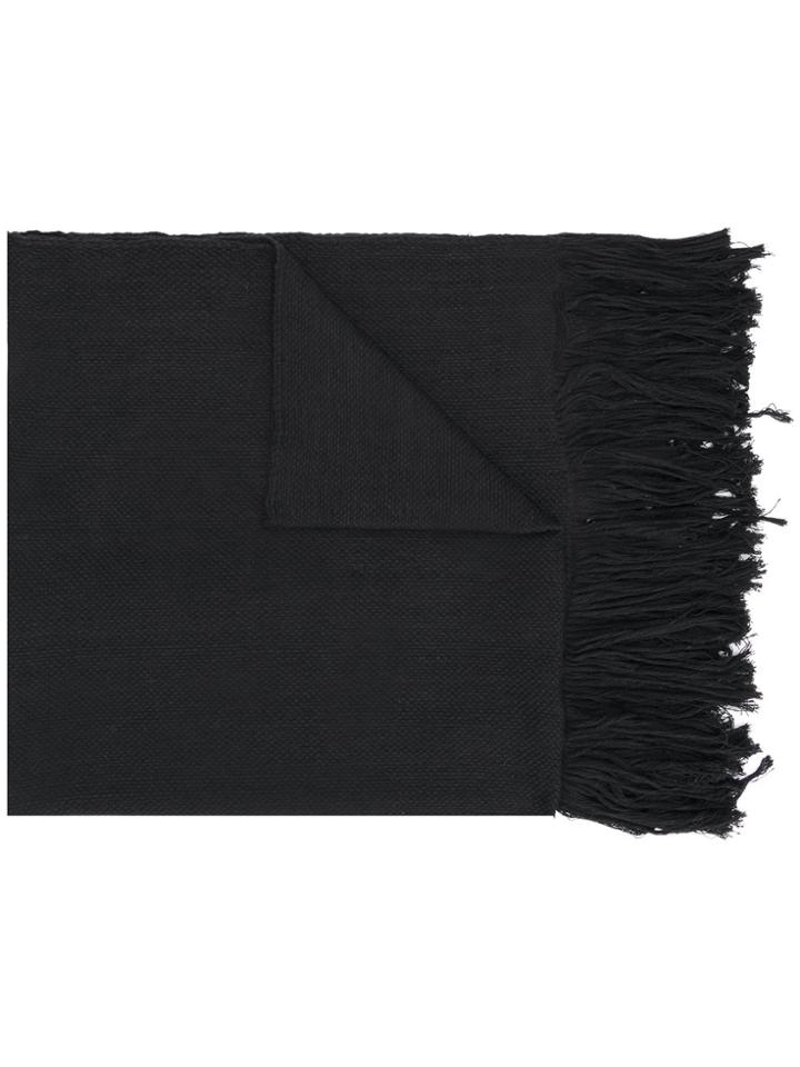 A New Cross Hand-weaved Scarf - Black
