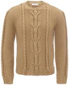 Jw Anderson Cable Crewneck Sweater - Neutrals