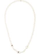 Adeesse Circle Chain Bow Charm Necklace - Yellow