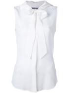 Moschino Pussybow Sheer Blouse - White