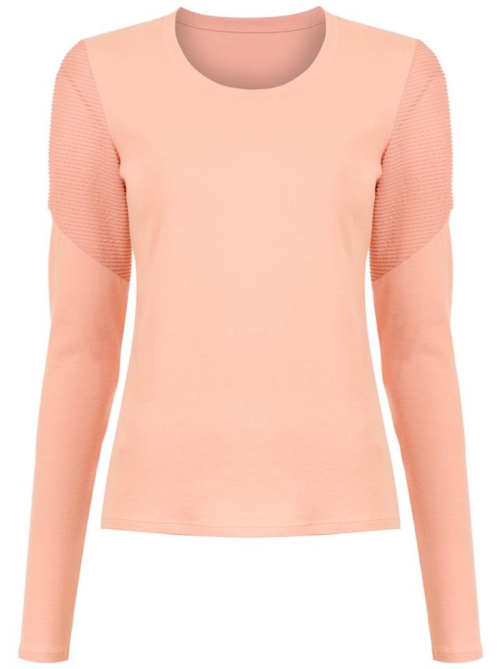 Track & Field Urban Panelled T-shirt - Nude & Neutrals