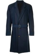 Comme Des Garçons Pre-owned Loose Midi Coat - Blue