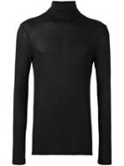 Tom Rebl Turtleneck Slim-fit Sweatshirt, Men's, Size: Large, Black, Viscose