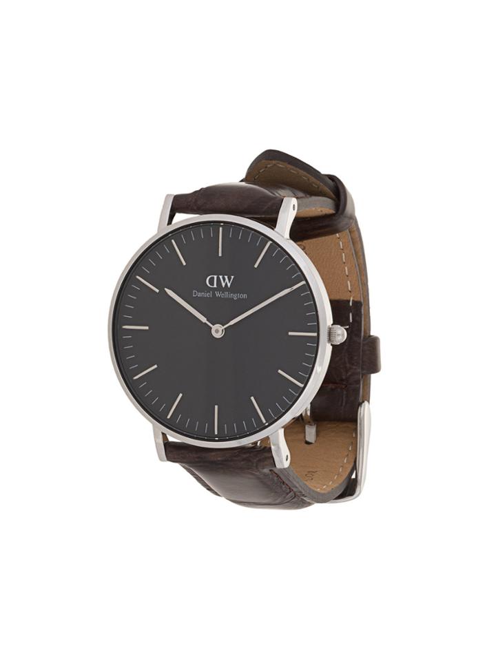 Daniel Wellington Classic Black York Watch - Brown