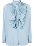 Zadig & Voltaire Tamacco Pleated Shirt - Blue