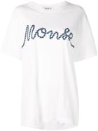 Monse Logo Print Oversized T-shirt - White