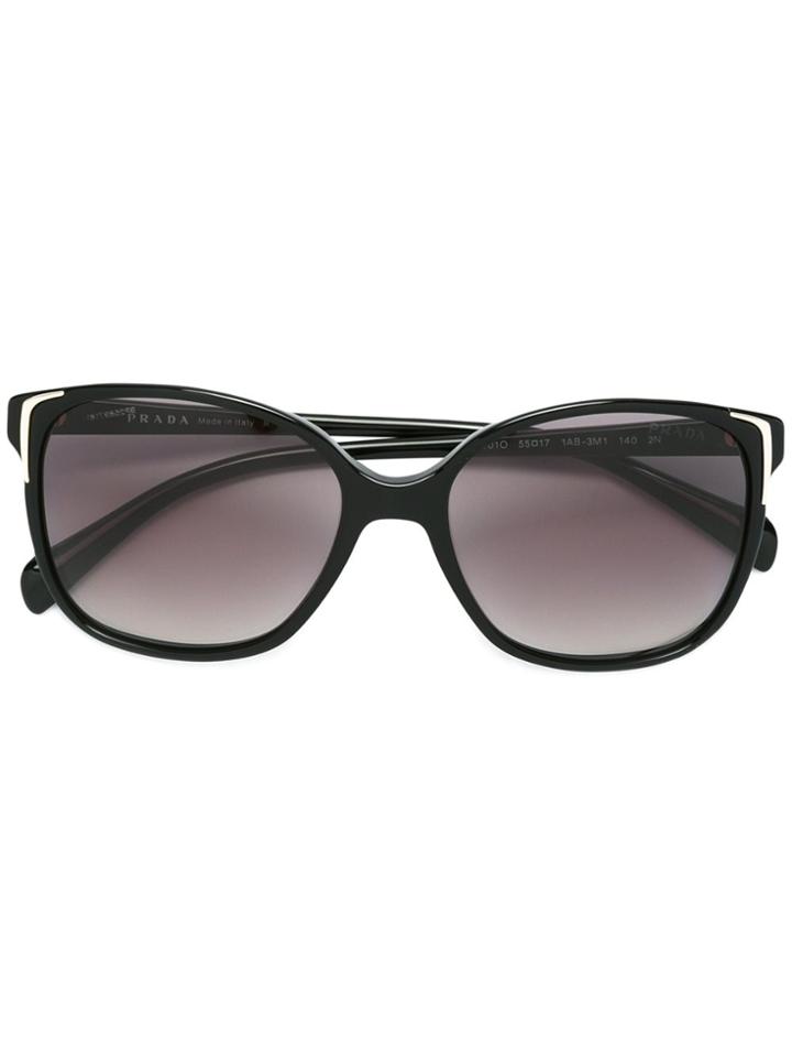 Prada Eyewear Squared Frame Sunglasses - Black