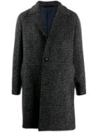 Mp Massimo Piombo Checked Pattern Coat - Grey