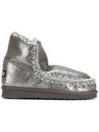 Mou Whipstitched Boots - Metallic