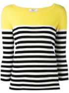 Blugirl - Three-quarter Sleeve Jumper - Women - Cotton - 46, Yellow/orange, Cotton