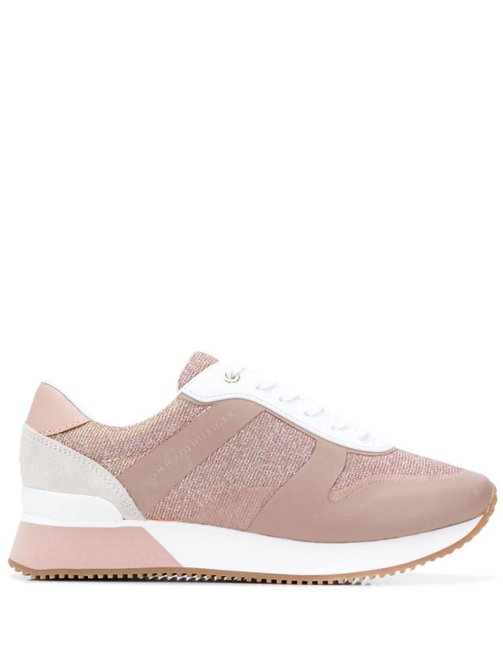 Tommy Hilfiger Glitter Detail Sneakers - Pink