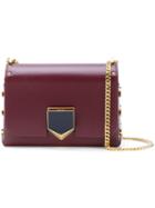 Jimmy Choo - 'lockett' Gold Stud Handbag - Women - Calf Leather - One Size, Red, Calf Leather
